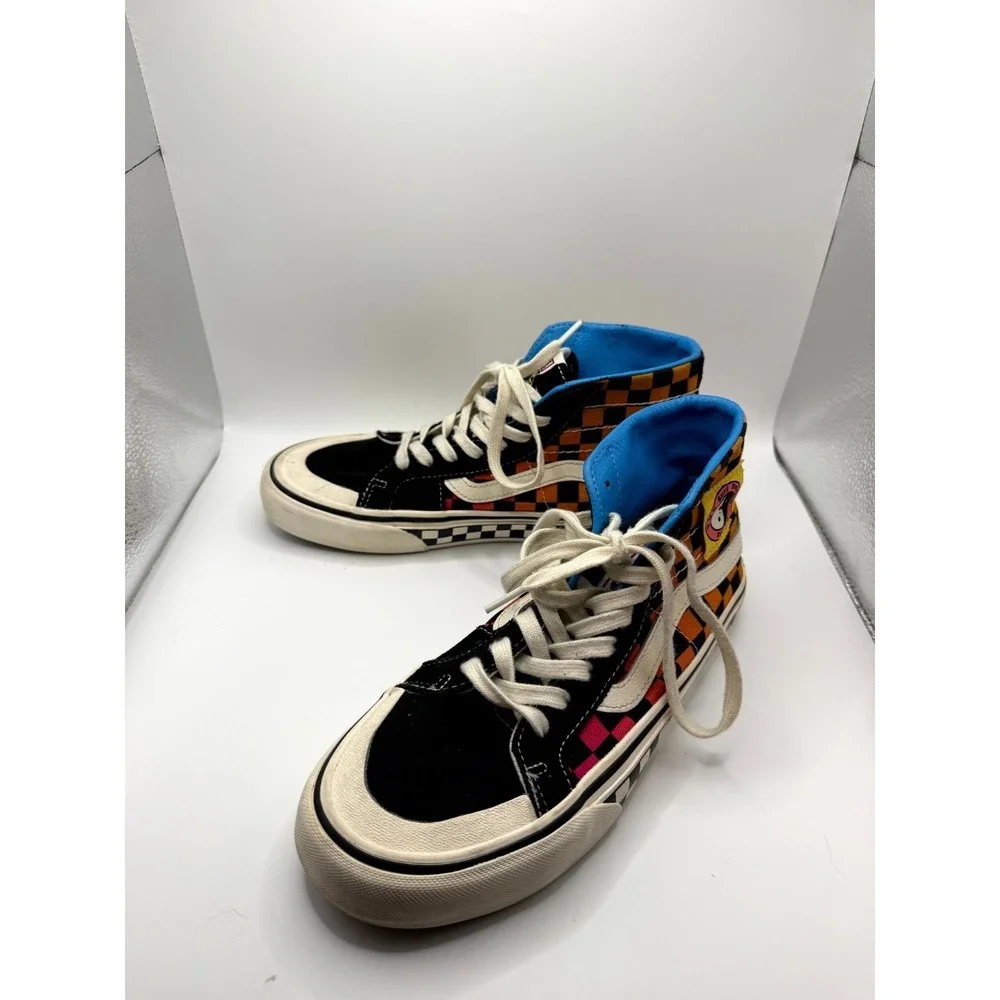 Vans x T&C Surf Designs Sk8-Hi 138 Decon Checkerboard Mens 6.5 Multi Suede Skate